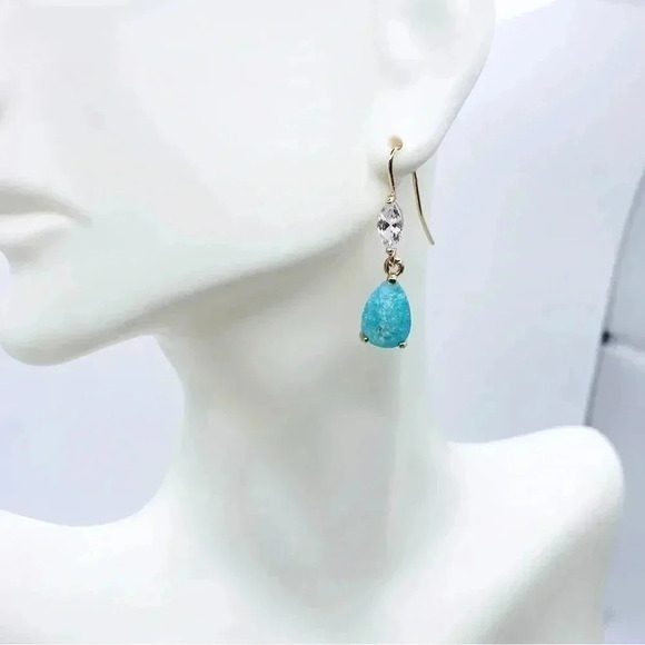 Drop Earrings Gold Plated - Picture 2 of 2